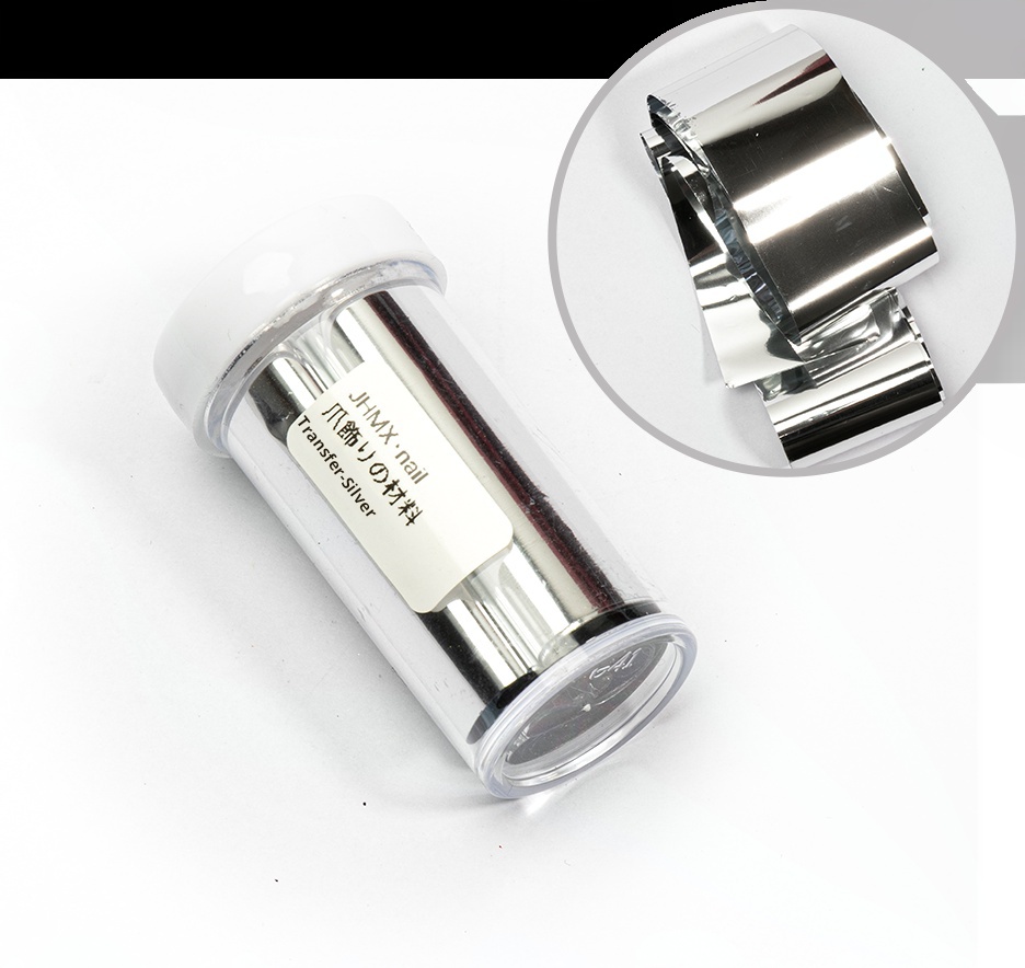 Foil transfer gel nail design materials for salons