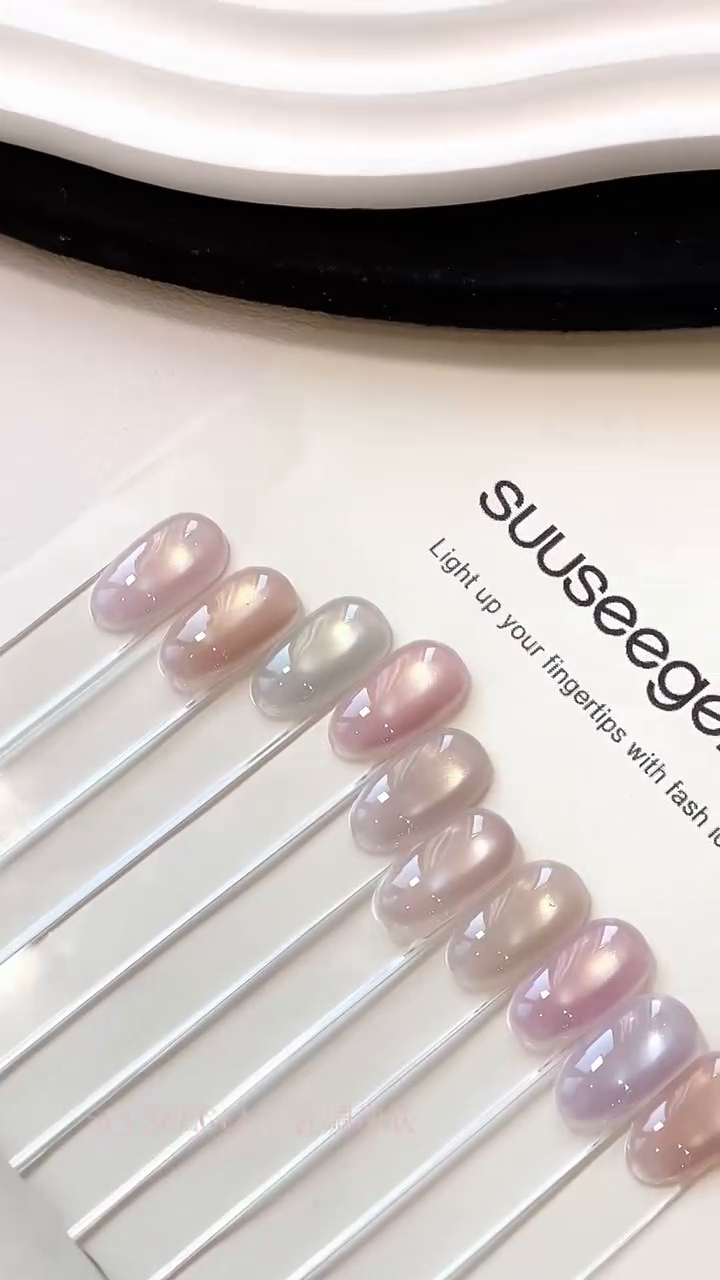 Sticky Rice Semi-Sheer Gel 48 Colors Collection Display