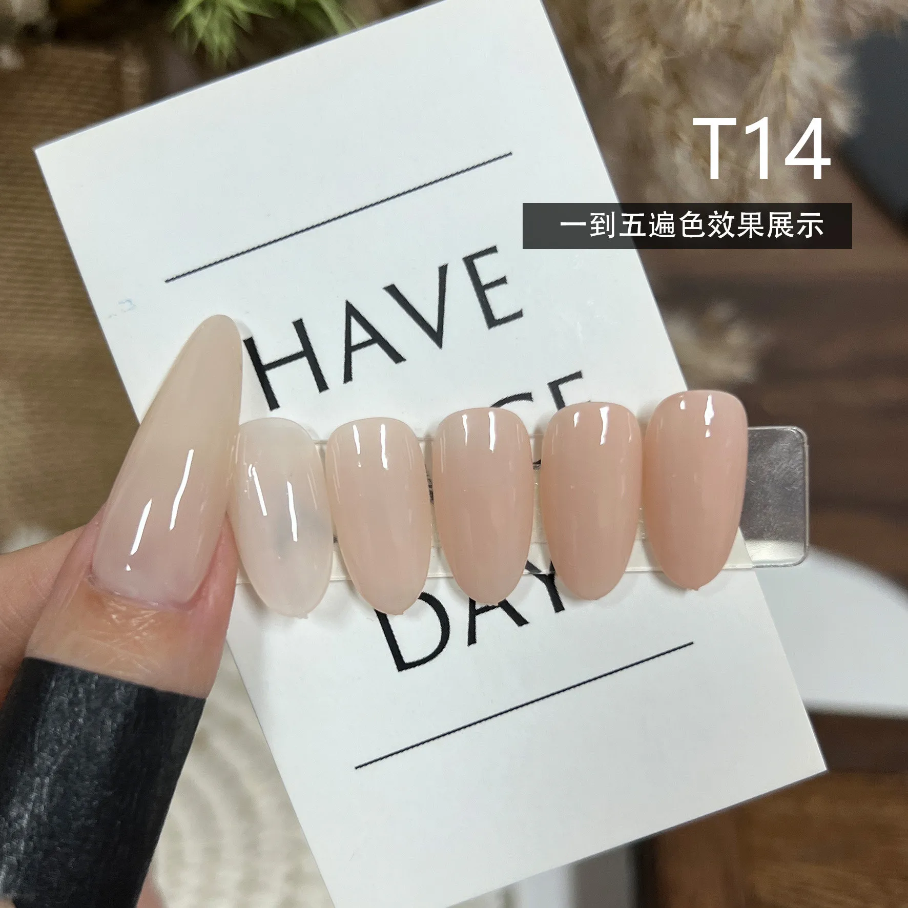 Hydra Sheer Nude Gel 4 Colors: Huanhuan Watery Sheer — Universal Base Nude