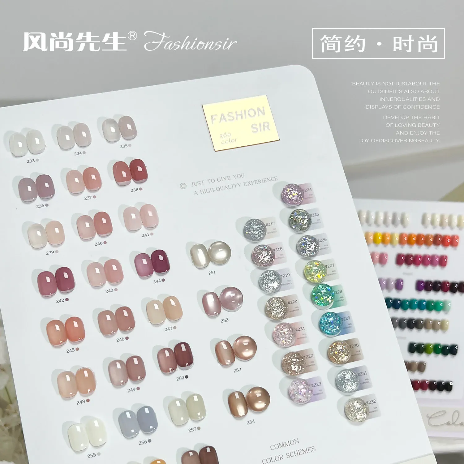 Mr. Fashion Color Board 260 Colors: Large Color Board — Complete Shade Collection