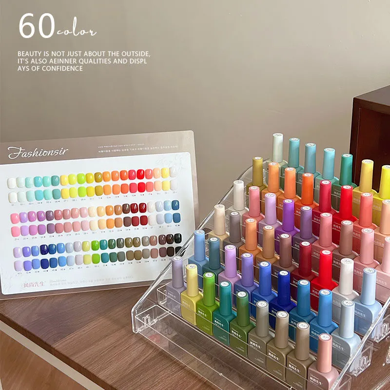 Mr. Fashion Solid Gel 60 Colors: One Bottle One Color — Professional Solid Shades
