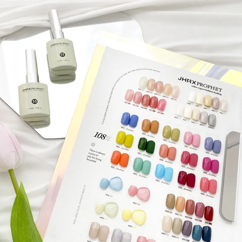White Tea Nude Gel 108 Colors: Nude Icy Sheer — Neutral Nude Tones — nude gel polish wholesale