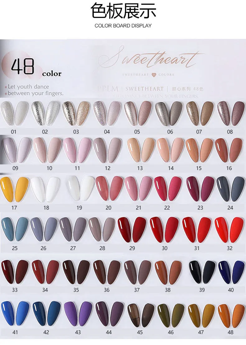 Sweetheart Gel Collection 48 Colors: Sweetheart — Professional Solid Shades — gel polish colors wholesale