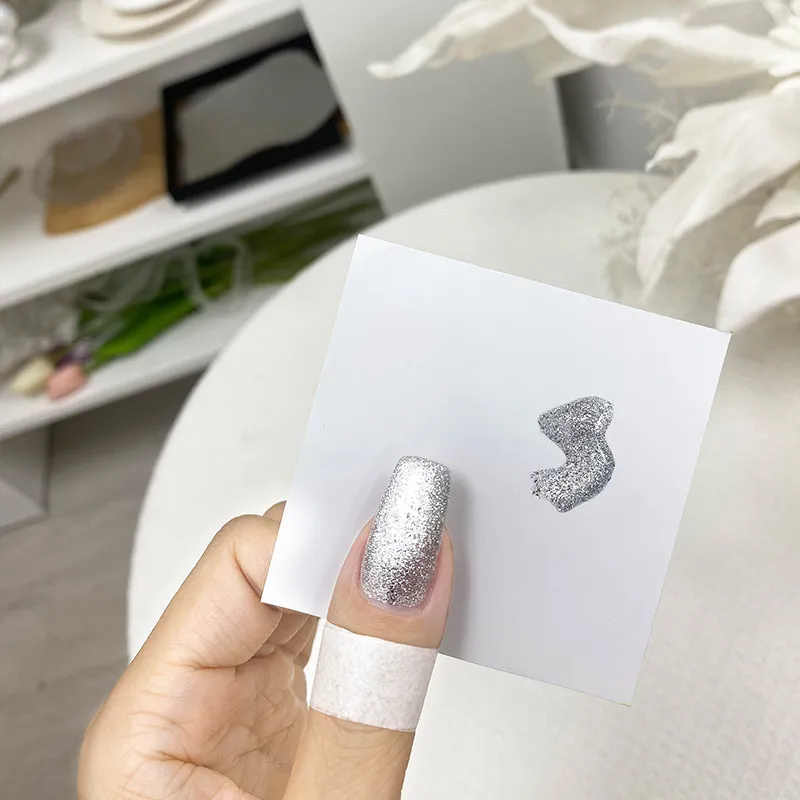 White Aurora Cat Eye Gel 1 Color: Flowing Light — Glass Bead Magnetic Cat Eye