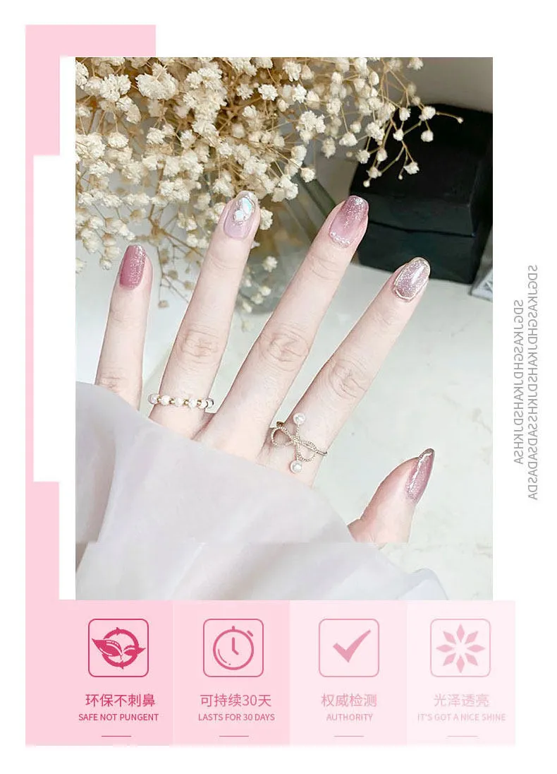 White Aurora Cat Eye Gel 1 Color: Flowing Light — Glass Bead Magnetic Cat Eye