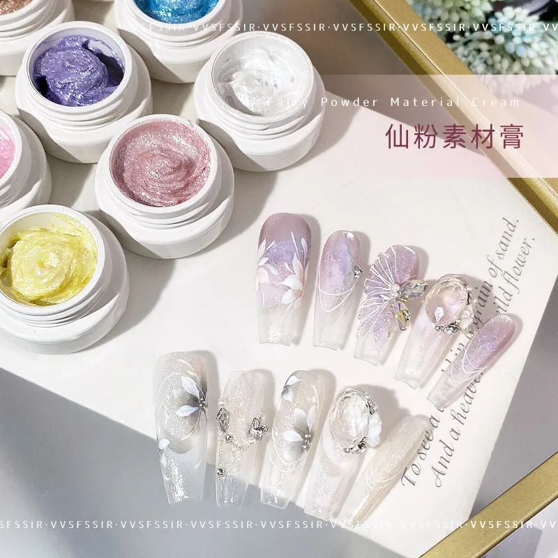 Fairy Powder Texture Gel 9 Colors: Opal Shimmer — 3D Relief Texture Art