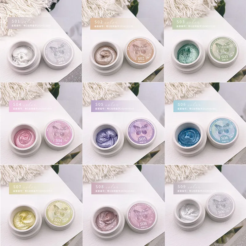Fairy Powder Texture Gel 9 Colors: Opal Shimmer — 3D Relief Texture Art