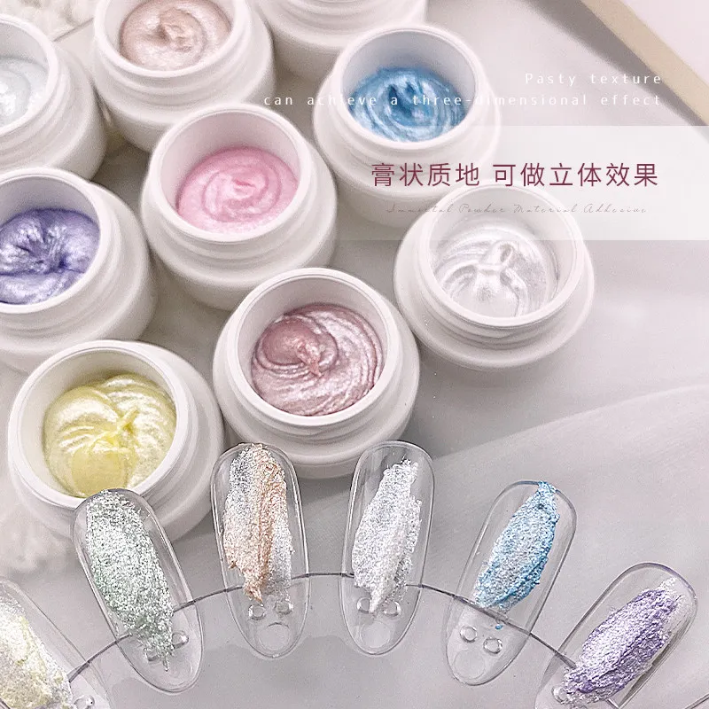 Fairy Powder Texture Gel 9 Colors: Opal Shimmer — 3D Relief Texture Art