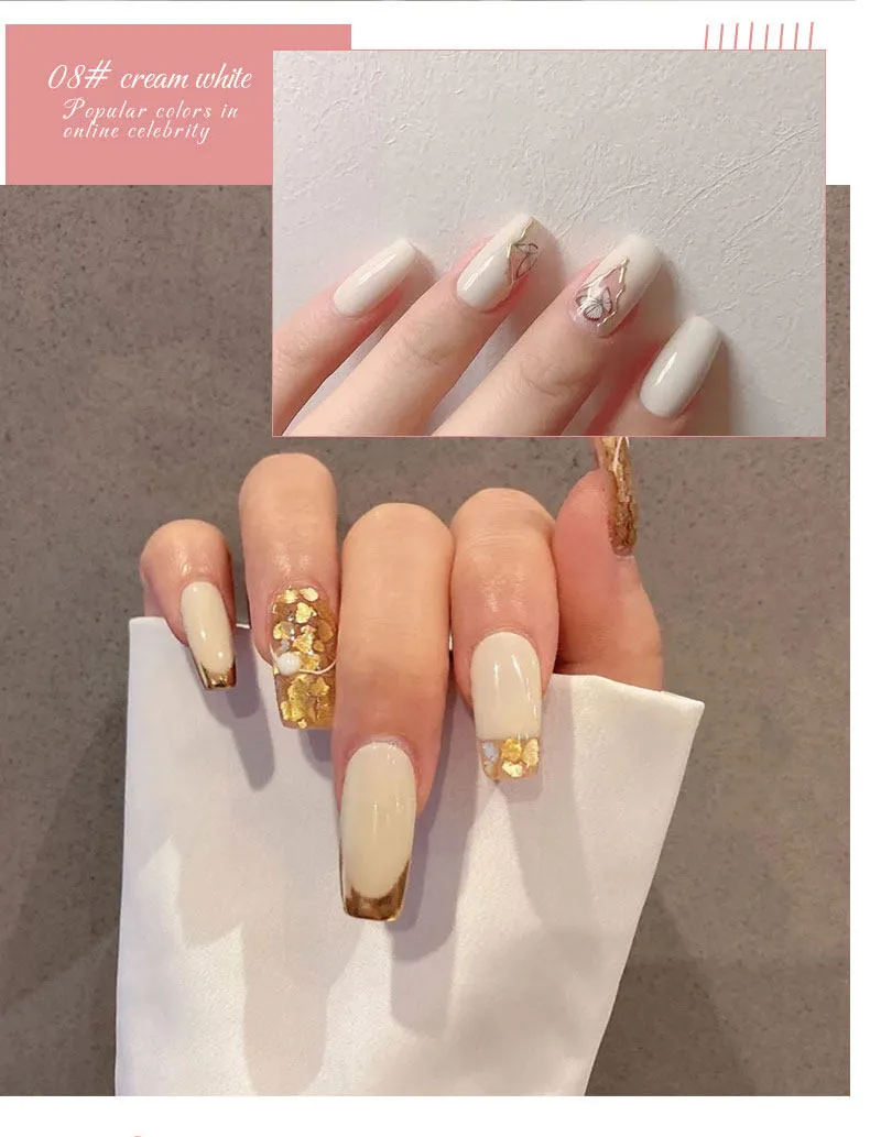 Artist Cream White Gel 12 Colors: Coconut White — Creamy Milkshake Nail Shades