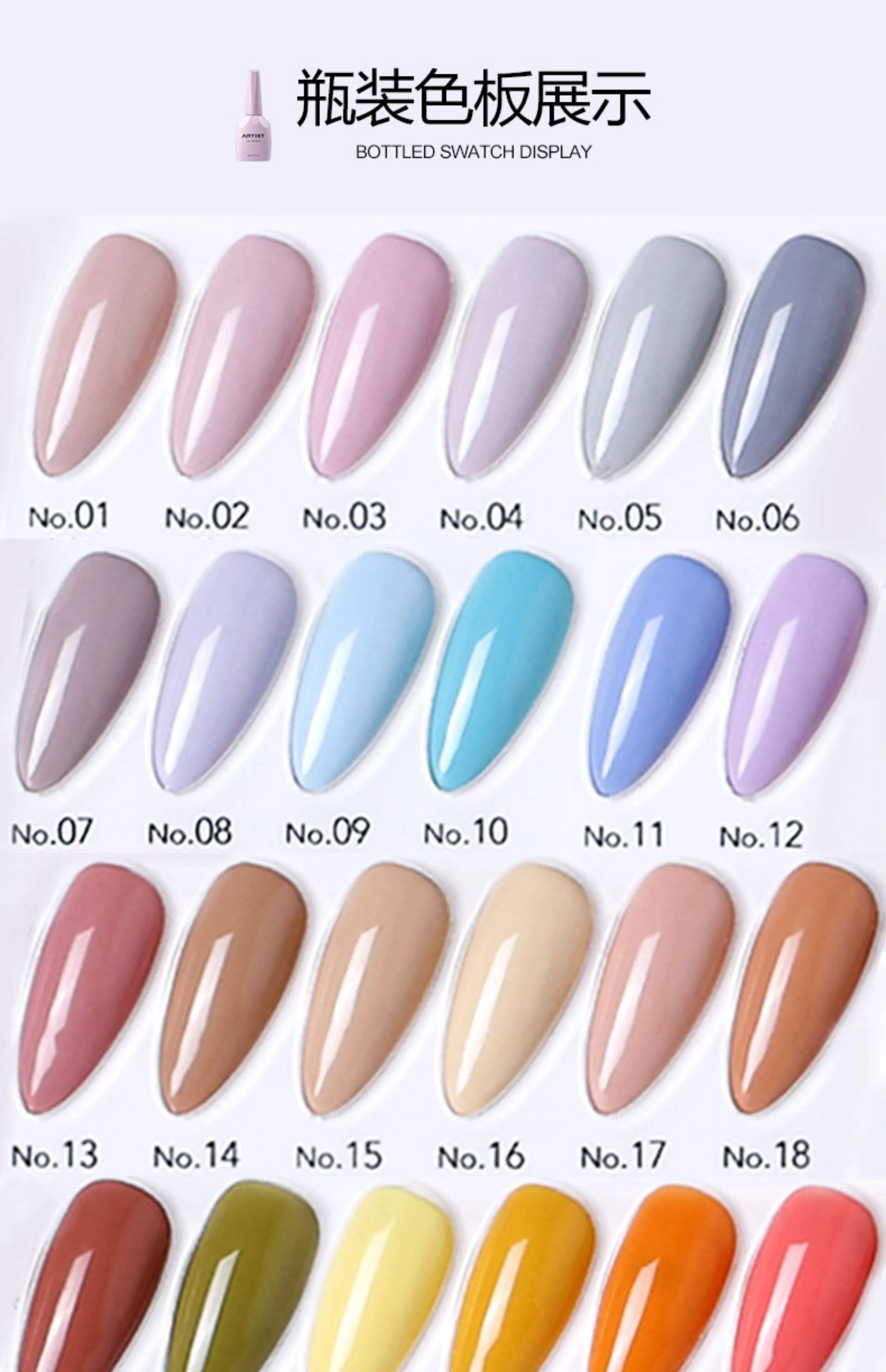 Artist Taro Color Board 168 Colors: Taro Collection — Complete Shade Board Collection