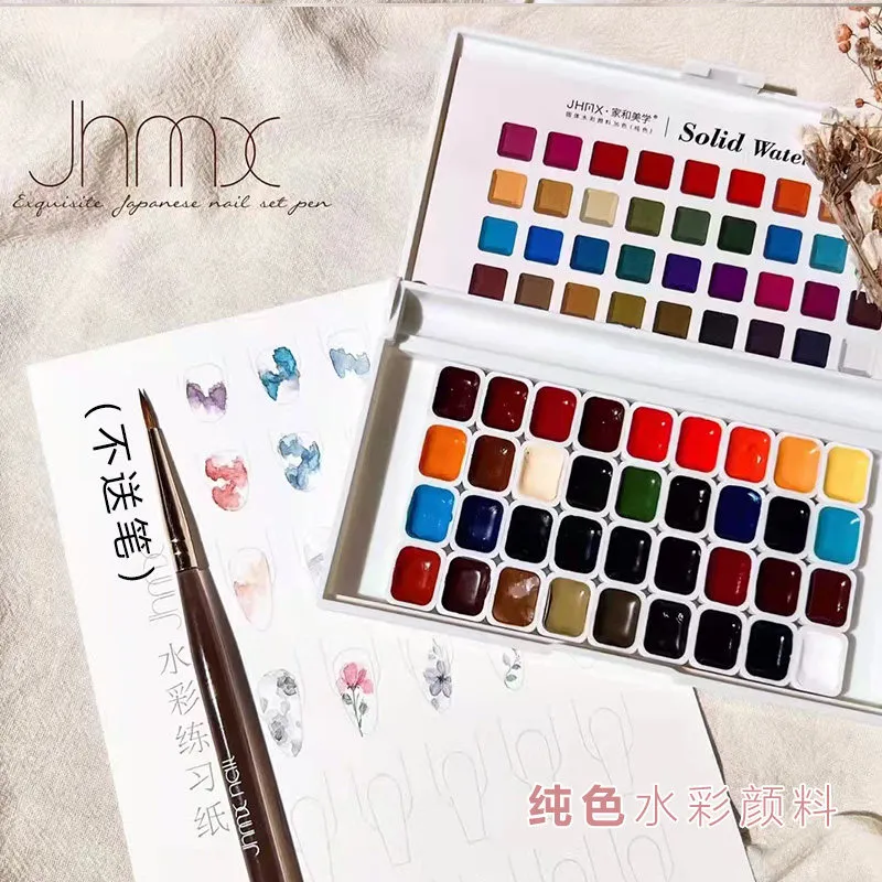 Solid Watercolor Nail Paint 36 Colors: Pearl Watercolor — Professional Special Effect Gel