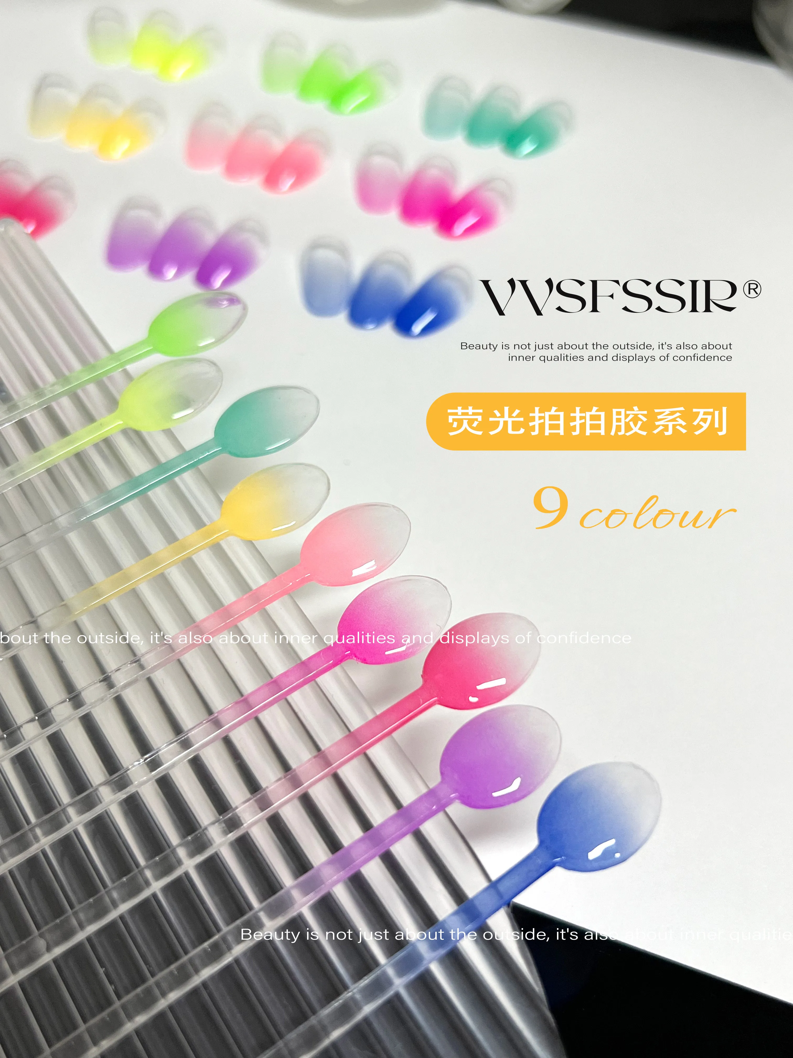 Fluorescent Pat Pat Gel 9 Colors: Bloom Neon — Buildable Pat Pat Gel
