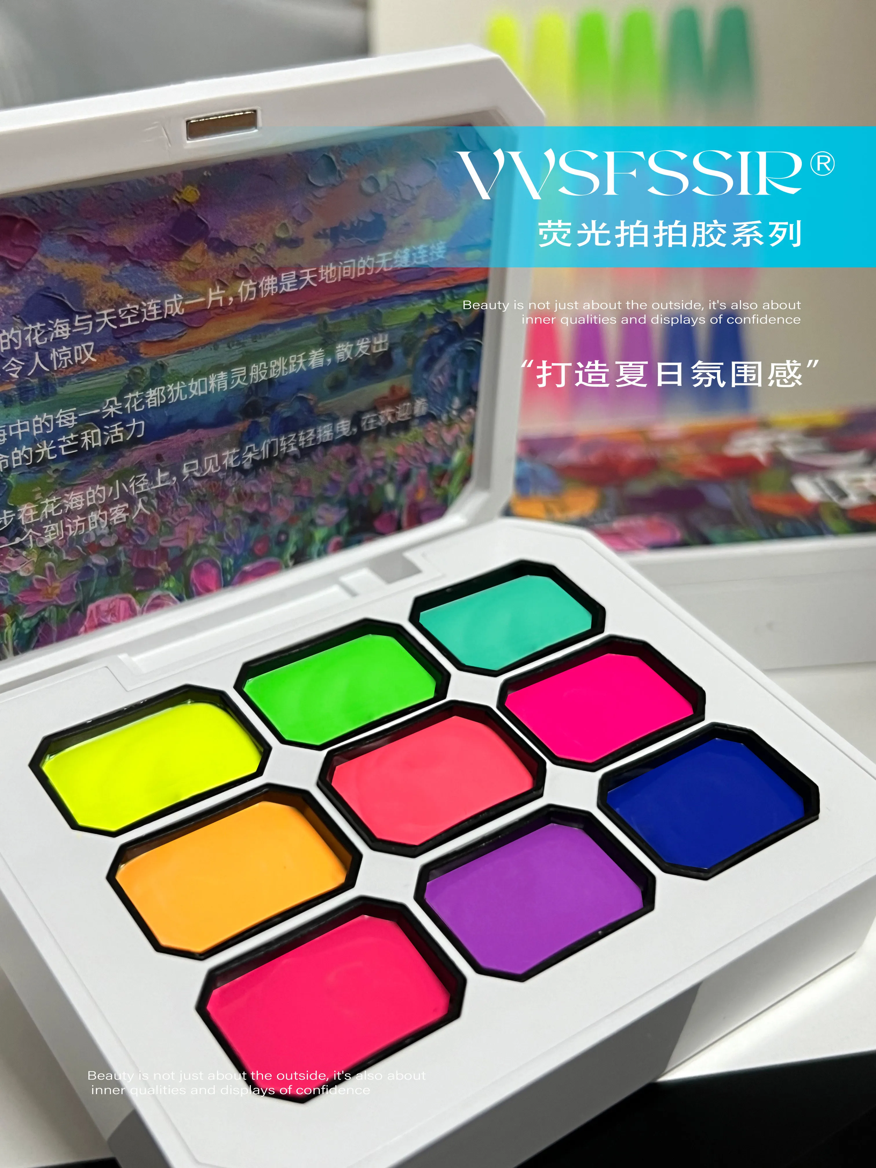 Fluorescent Pat Pat Gel 9 Colors: Bloom Neon — Buildable Pat Pat Gel