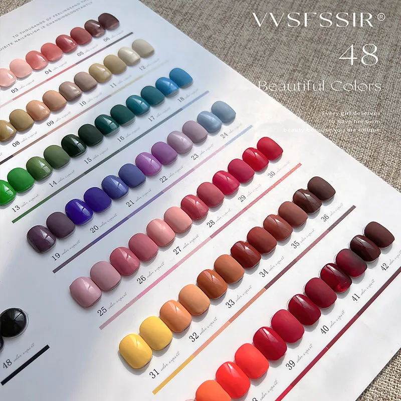 Classic 48 Color Gel Set: Classic 48 — Professional Solid Shades — gel polish colors wholesale