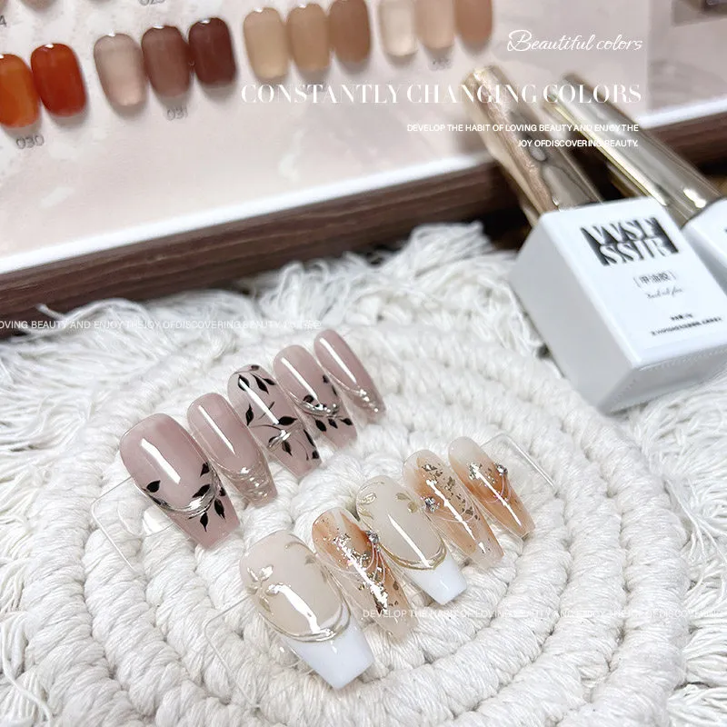 Autumn Mirror Icy Gel 33 Colors: Autumn Tea Sheer — Semi-Translucent Jelly Nail Gel