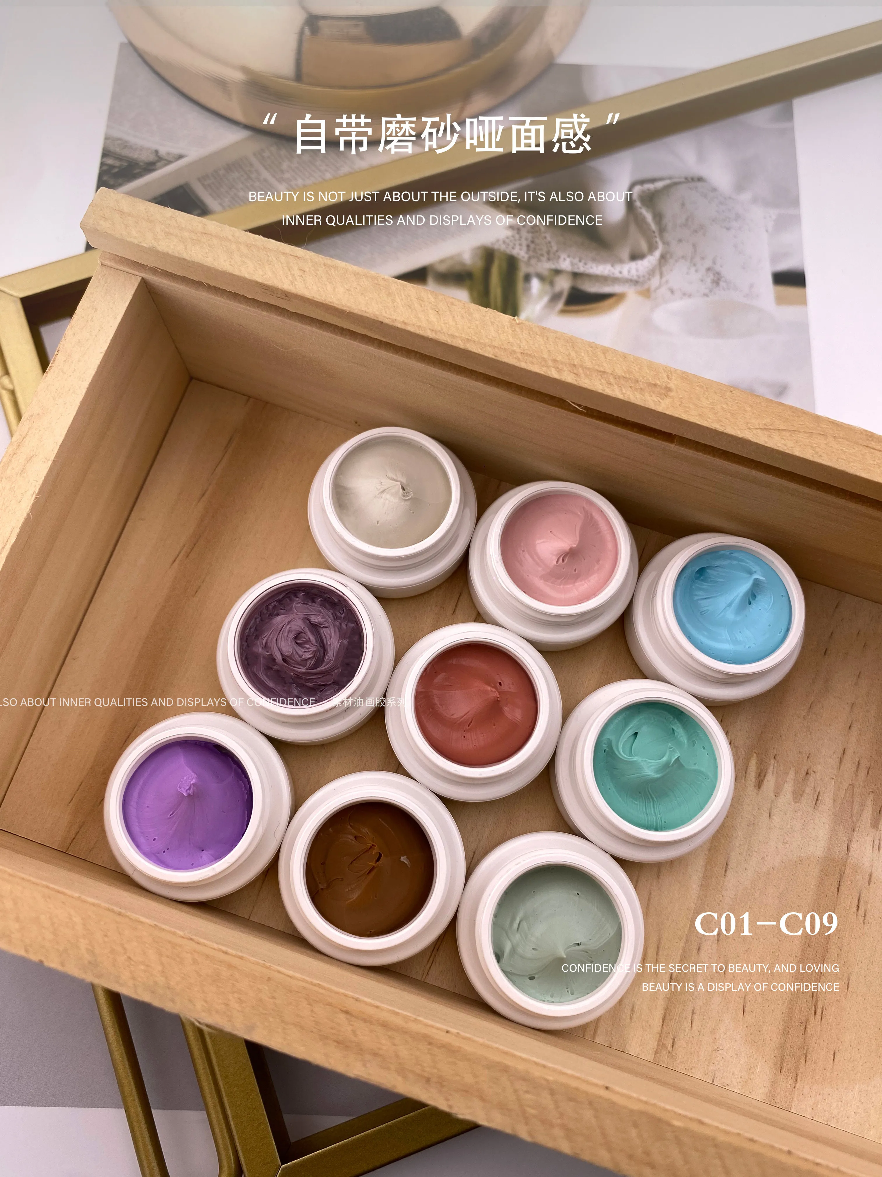 Oil Painting Texture Gel 9 Colors: 3D Canvas — Relief Texture Art