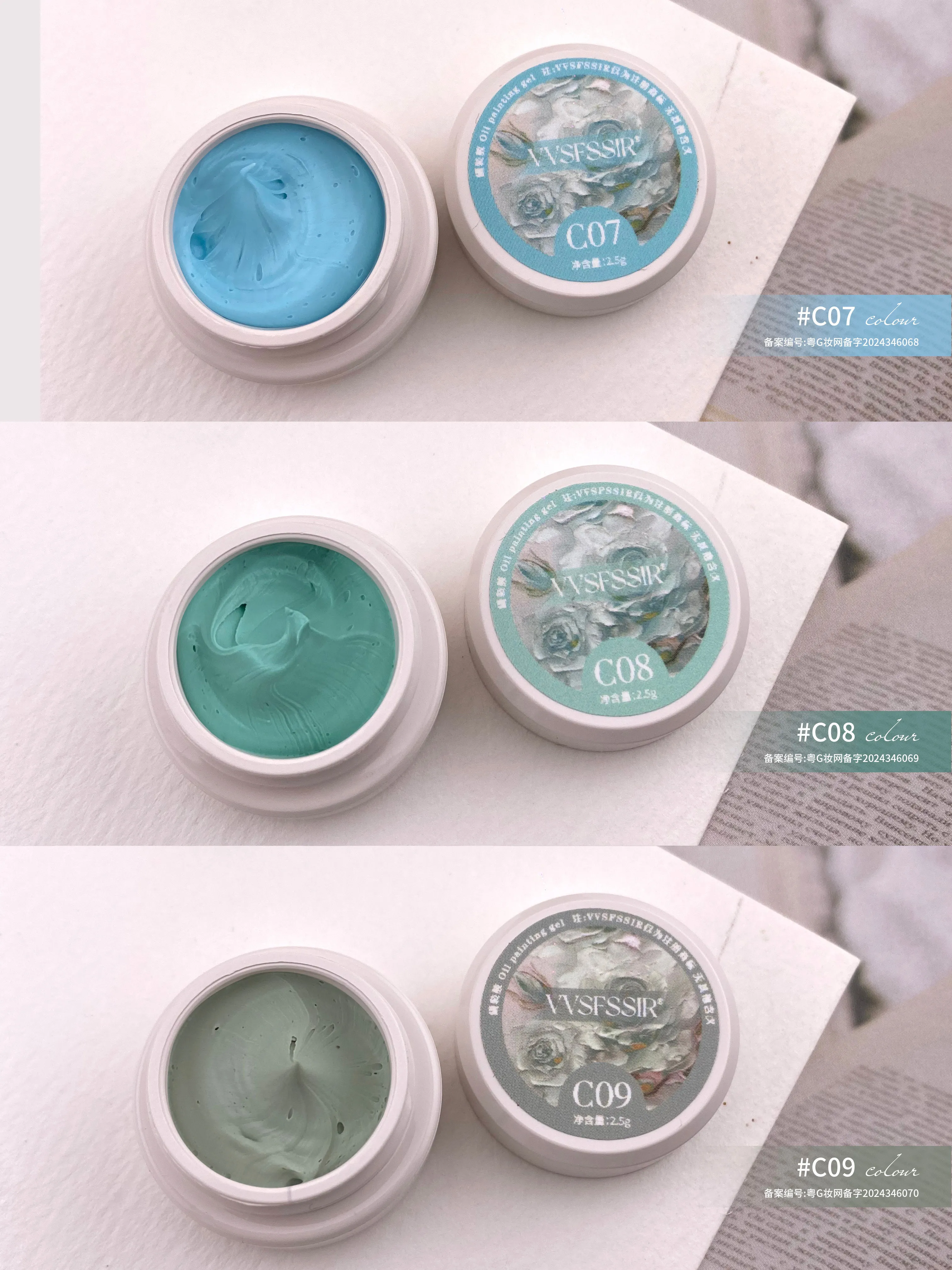 Oil Painting Texture Gel 9 Colors: 3D Canvas — Relief Texture Art