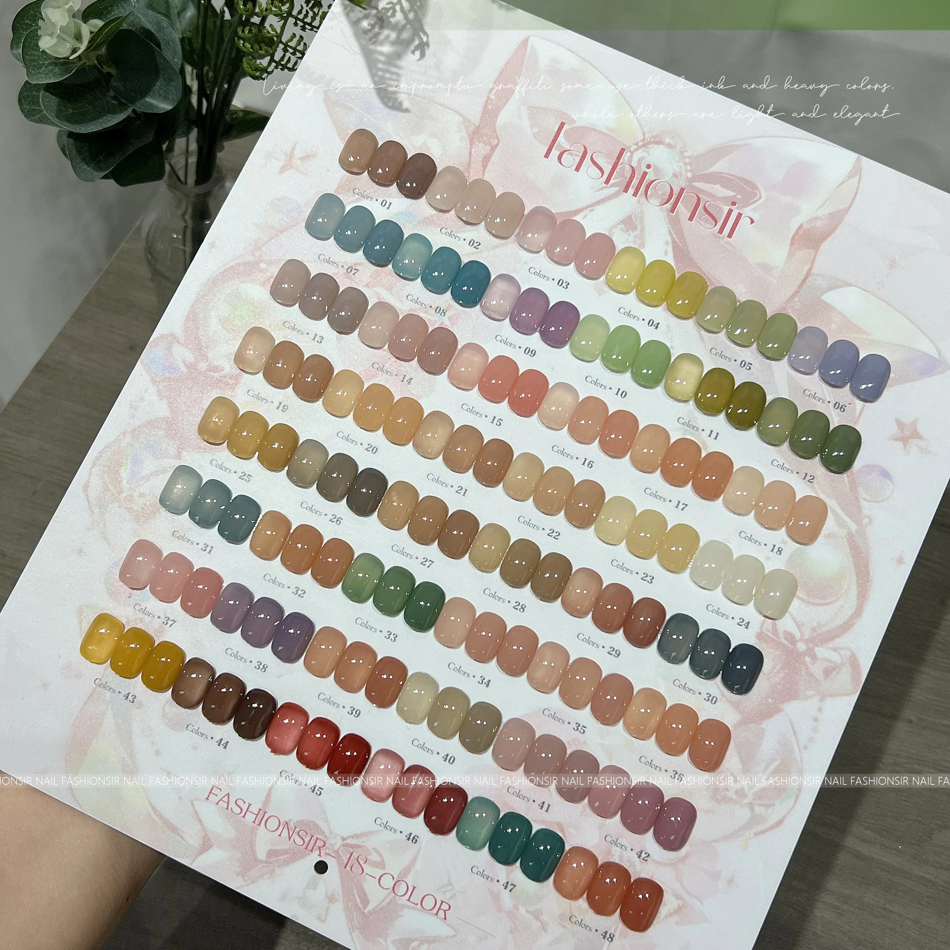 Sticky Rice Semi-Sheer Gel 48 Colors: Universal Base — Semi-Translucent Jelly Nail Gel