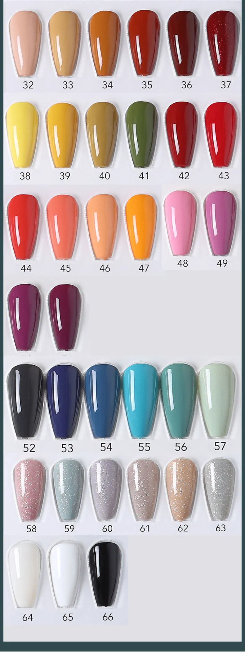Artist Oily Gel 92 Colors: Oil Fruit Series — Creamy Milkshake Nail Shades