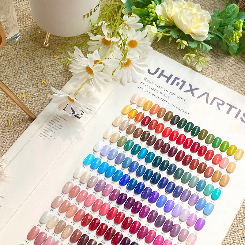 Solid Color Nail Gel 182 Colors: Pure Color Board — Professional Solid Shades