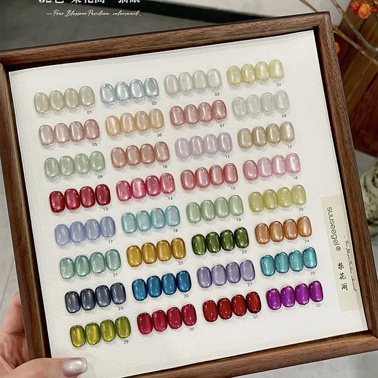Pear Blossom Jelly Gel 32 Colors: Pear Blossom Pavilion — Semi-Translucent Jelly Nail Gel