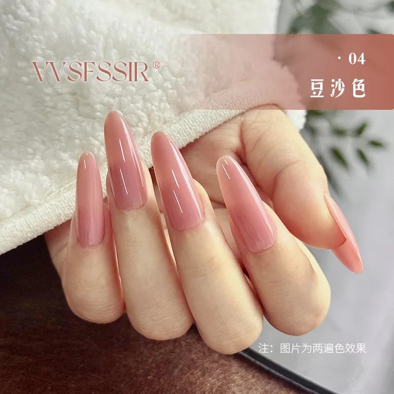 Universal Base Nude Gel 9 Colors: Huanhuan Icy Sheer — Neutral Nude Tones
