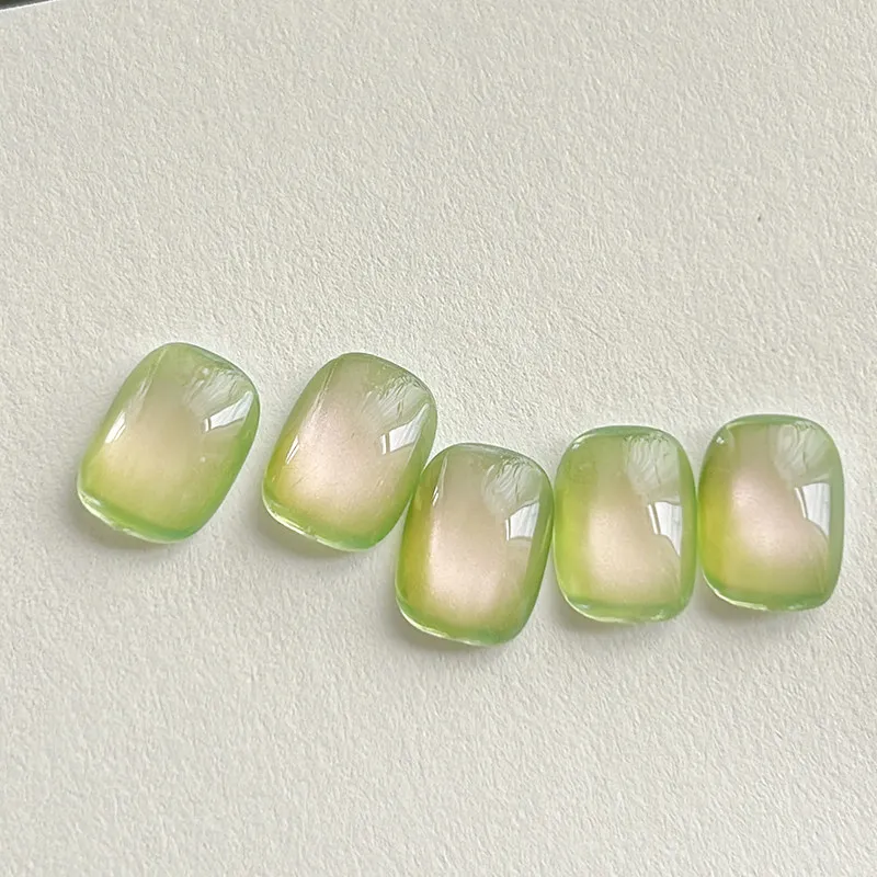 Guava Cat Eye Gel 1 Color: Jade Flash — Glass Bead Magnetic Cat Eye