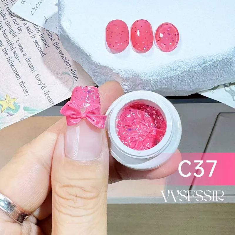 Icing Oil Painting Texture Gel 9 Colors: Frosting Dots — 3D Relief Texture Art