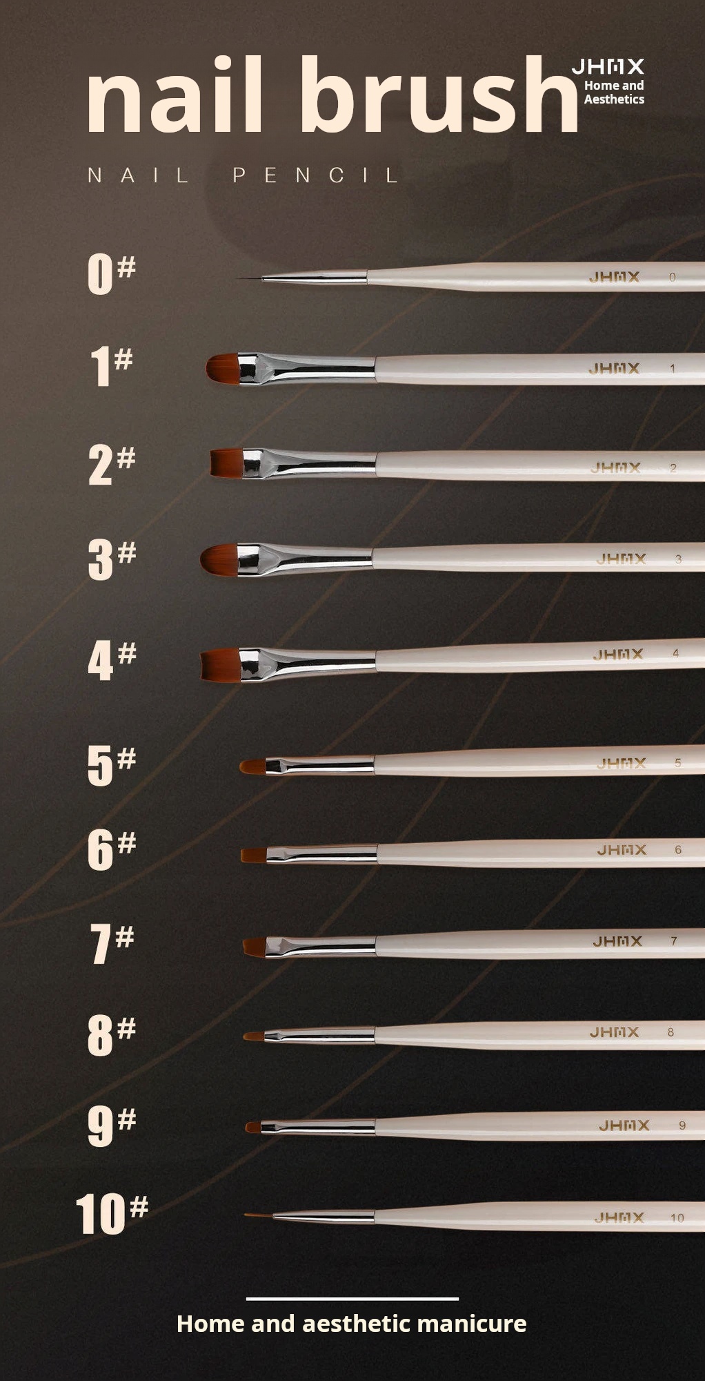 JHMX Japanese Nail Brush Set product photo 5