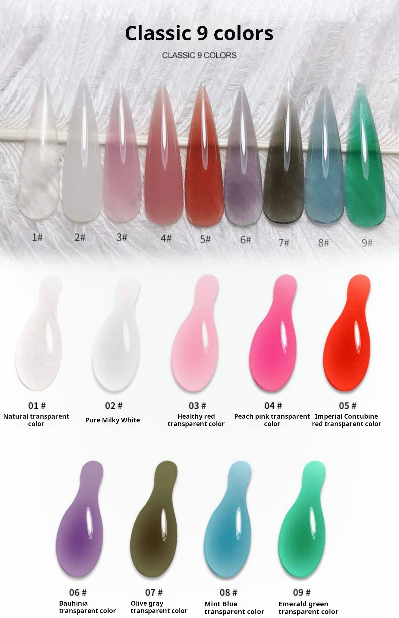 Jiahe Dreamer No-Form Extension Gel set