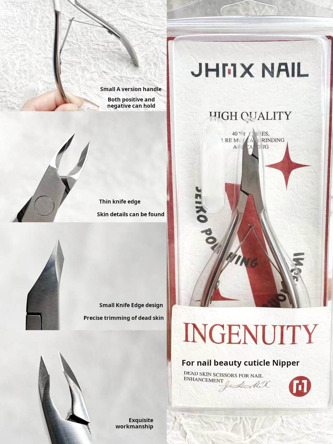 Jiahe JHMX Cuticle Nipper and Pusher Tool product photo 4