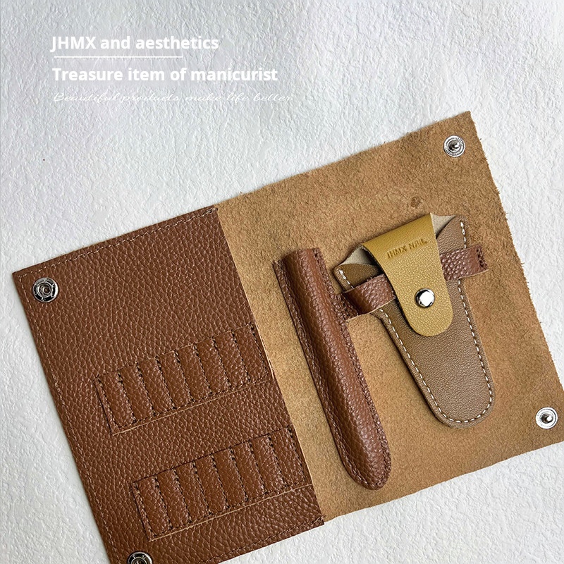 Jiahe JHMX Leather Nail Tool Storage Case