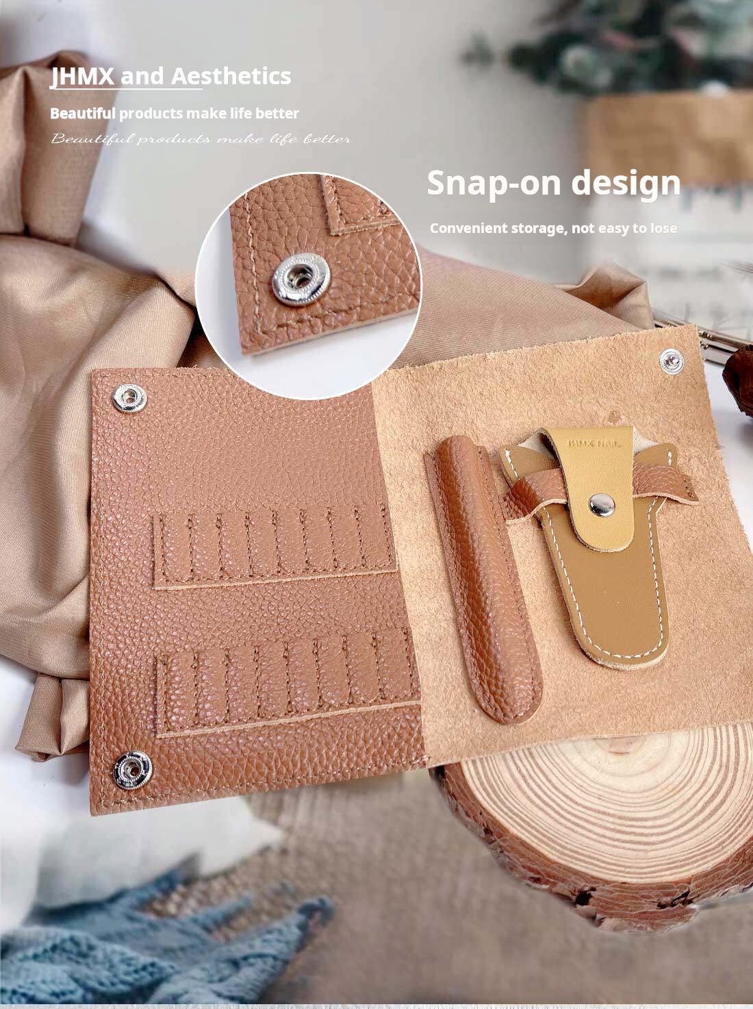 Jiahe JHMX Leather Nail Tool Storage Case product photo 6