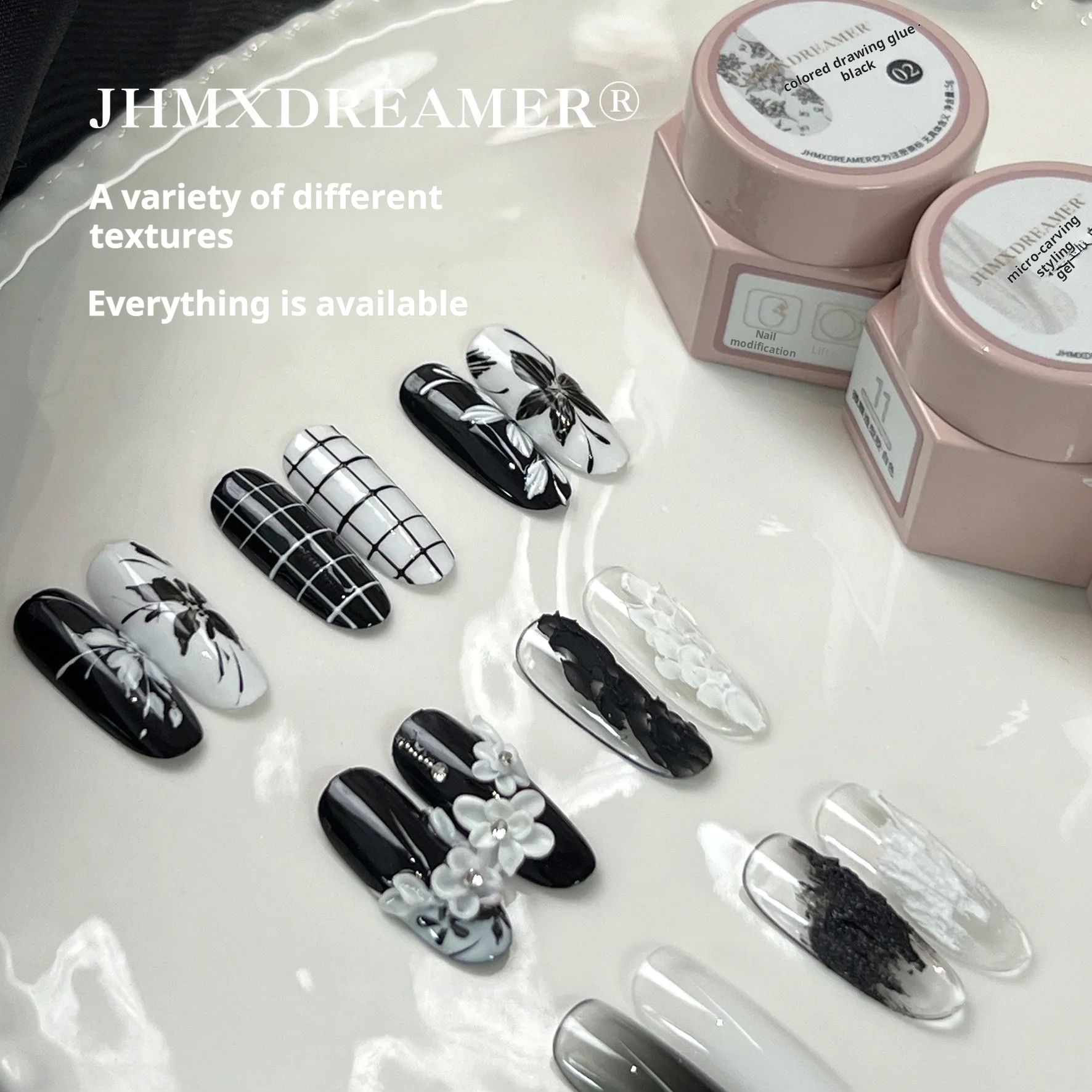 Jiahe Pop Color Functional Gel Box professional nail art gel wholesale