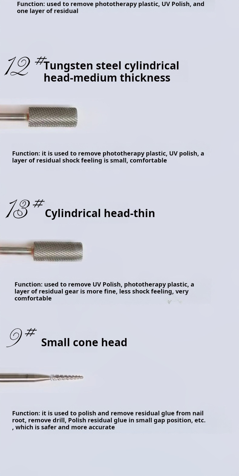Jiahe Tungsten Carbide Nail Drill Bit product photo 2