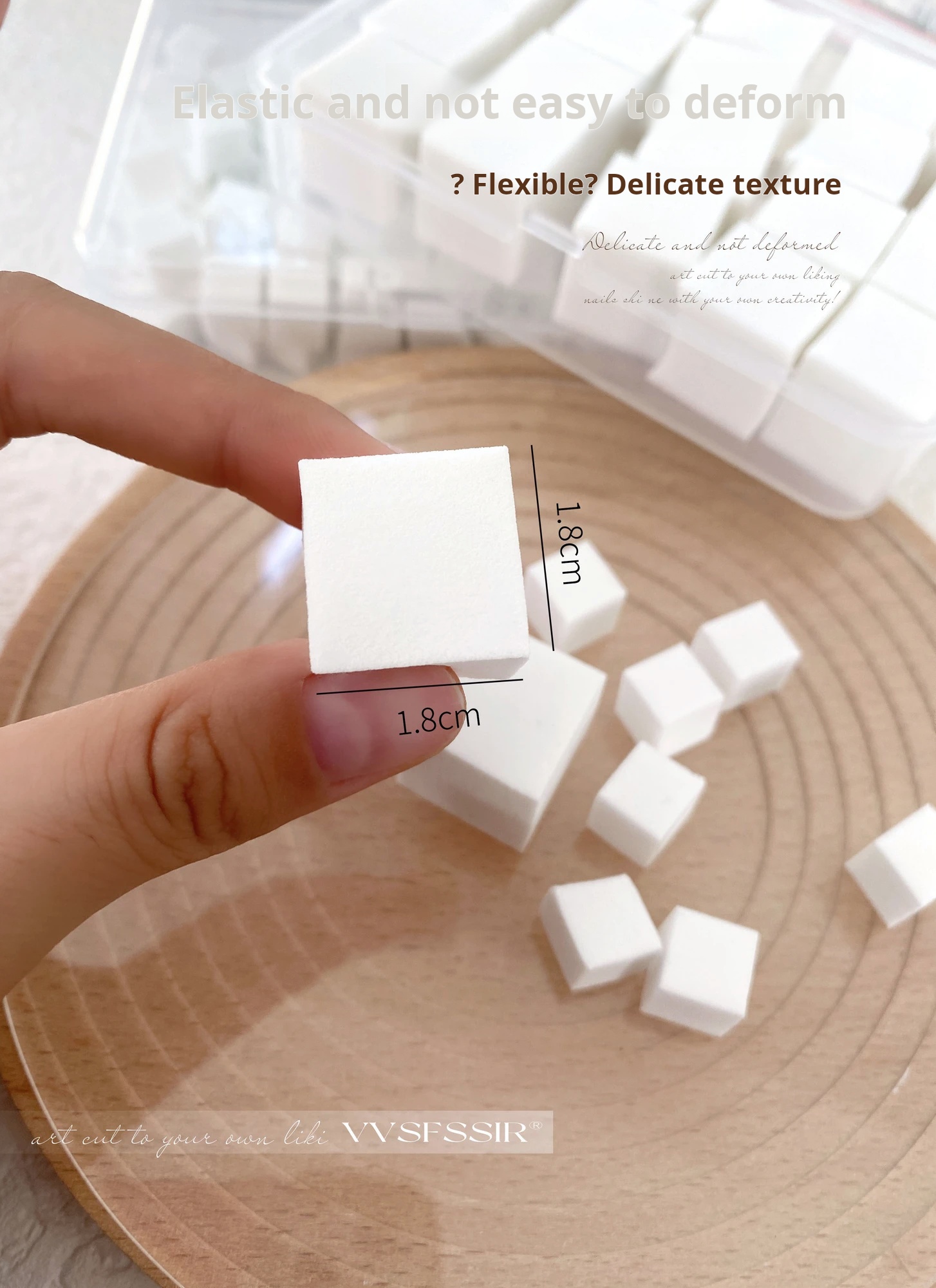Mini Sponge Puff for Patting Gel product photo 4