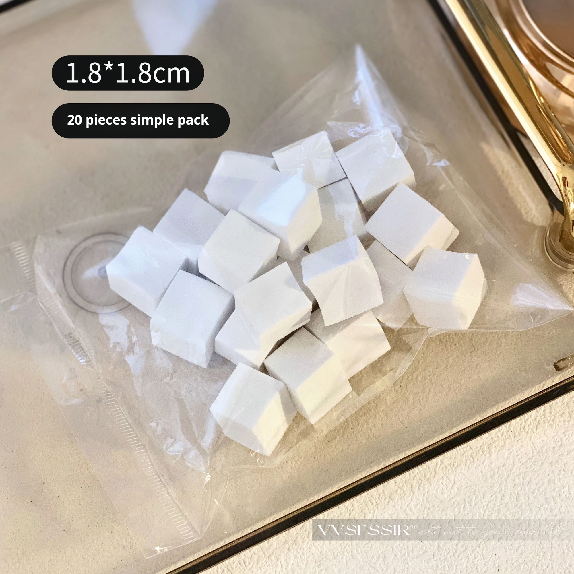 Patting Gel Sponge 1.0cm 10pcs product photo 2