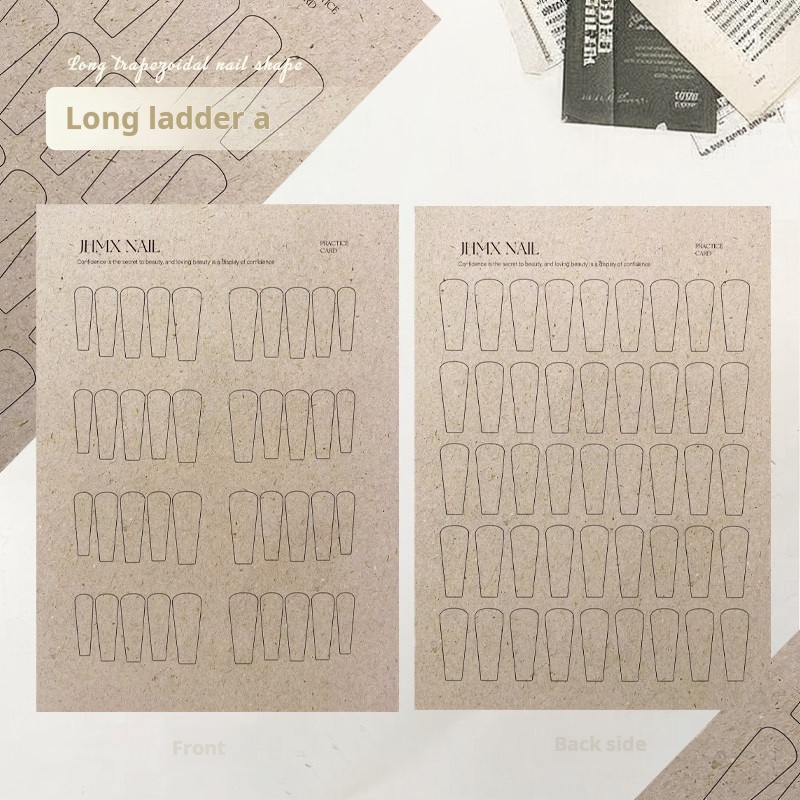Reusable Nail Art Practice Cards