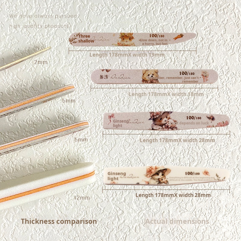 Sanqian Nail Buffer File Sponge Set
