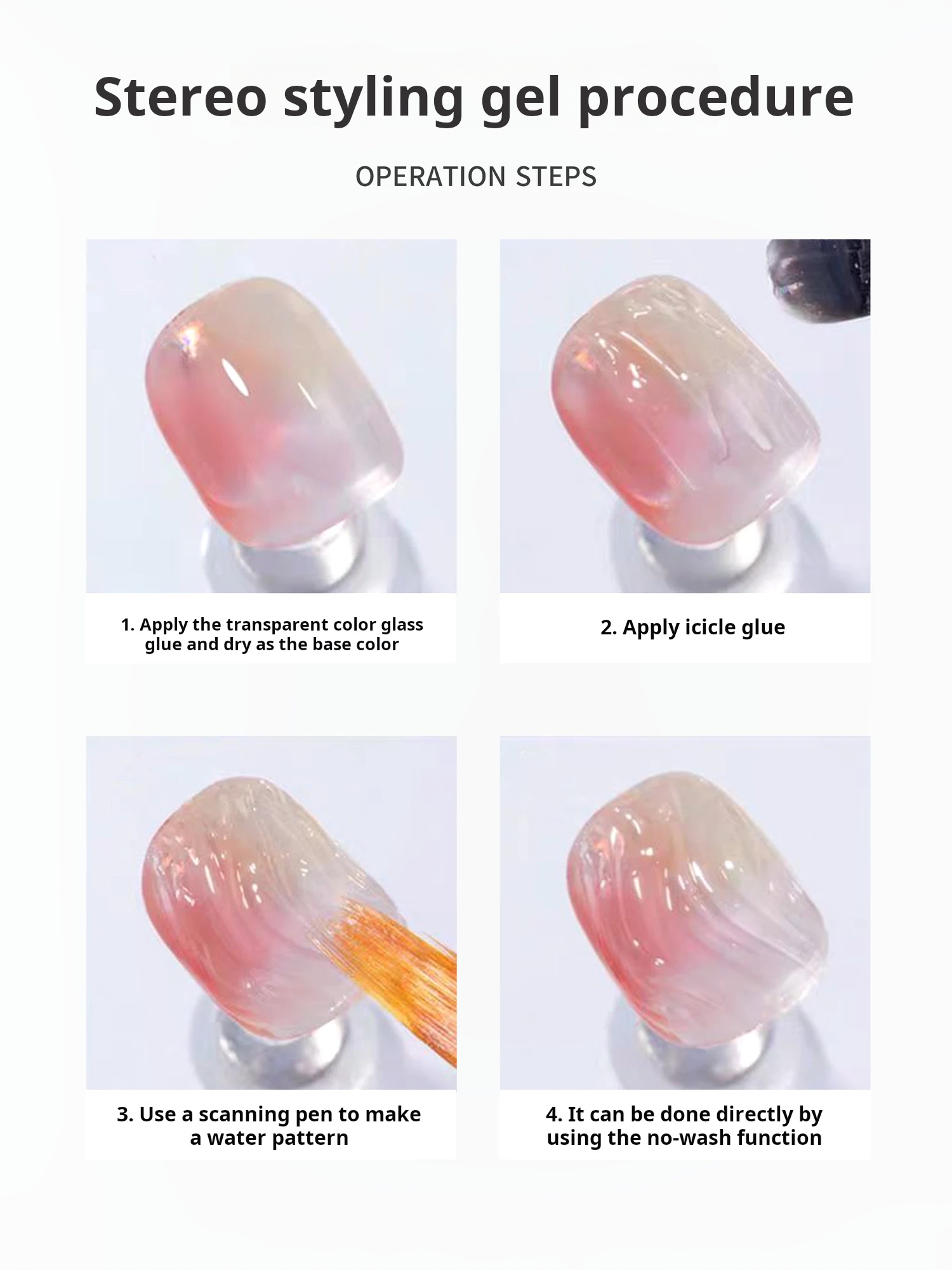 Sanqian Texture Rhinestone Gel product photo 5