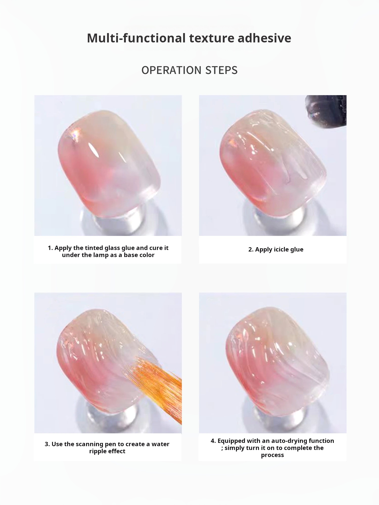 Sanqian Texture Rhinestone Gel product photo 7