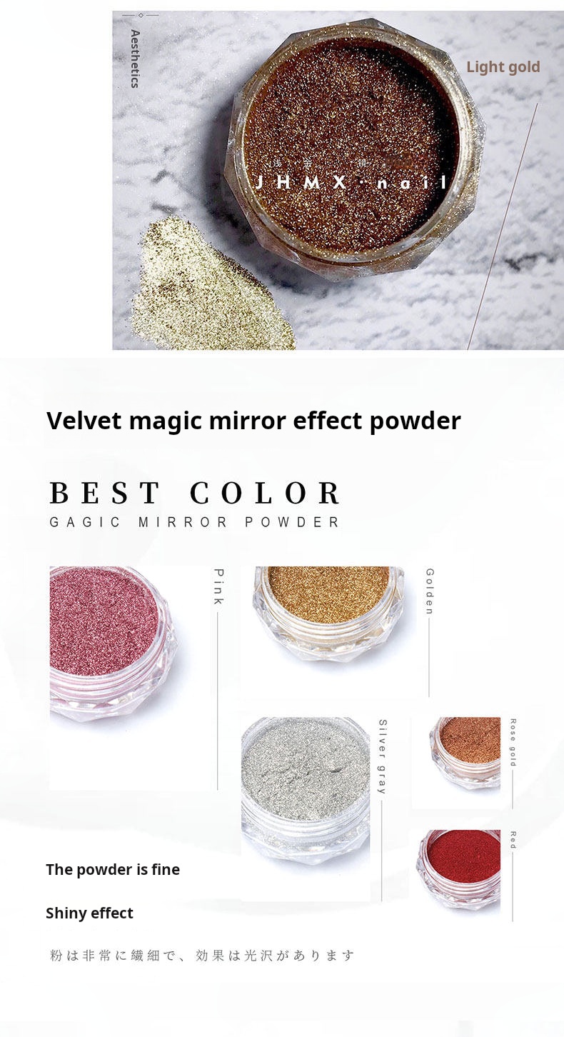 Solid Mirror Chrome Nail Powder